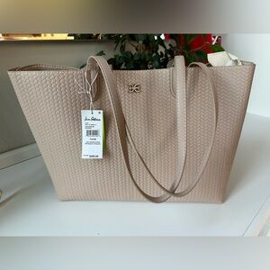 Sam Edelman Taupe Textured Tote